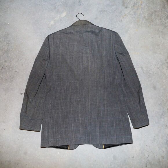 Haggar‎ Gray Suit Jacket Tailored Mens Blazer Sports Dress Jacket Size 44R - Picture 2 of 4